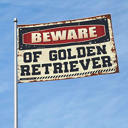 Drapeau Golden Retriever chambre ado garçon : la solution pour grand mur vide