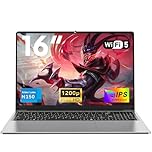 NIAKUN 16 Inch Cheap Gaming Laptop RAM 16GB SSD 1TB, Processor N150 (1.2 to 3.6GHz), 2026 Budget Gaming Laptop Computer, 1920x1200P/6000MAH/46.2Wh/Backlit Keyboard/Touchpad
