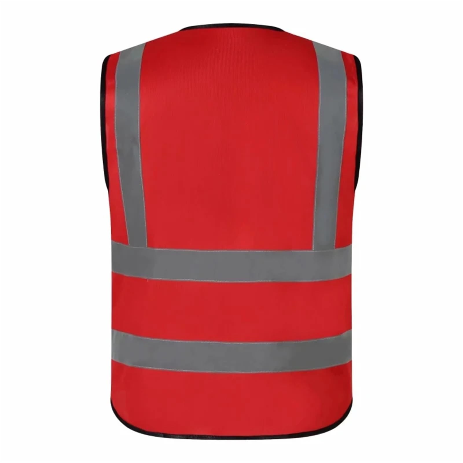 Chaleco Reflectante de Seguridad, Chalecos protección Laboral Alta Visibilidad, Ropa Trabajo, Trajes for Deportes Motociclismo y Actividades al Aire Libre(Red)