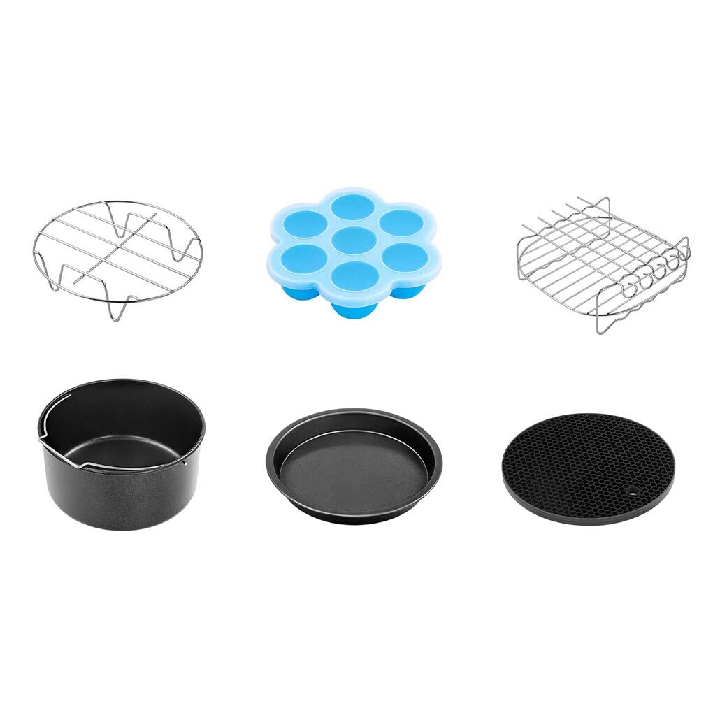 Accessoires pour friteuse à air durables en acier inoxydable non toxique de 7 pouces