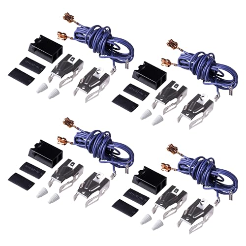 WB17T10006 Terminal Block Kit Part by Canamax – Compatible with GE Kenmore Hotpoint Range Surface Burner Plug Connector - Replaces AP3203326 WB17K10003 WB17T10009 - Pack of 4