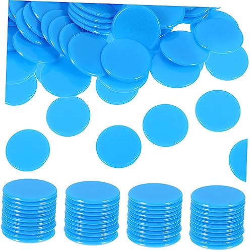 HOOTNEE 100pcs Bingo Counting Chips Markers for Games for Math Teaching Board Games Bright Color Easy to Carry Bingo Accessories