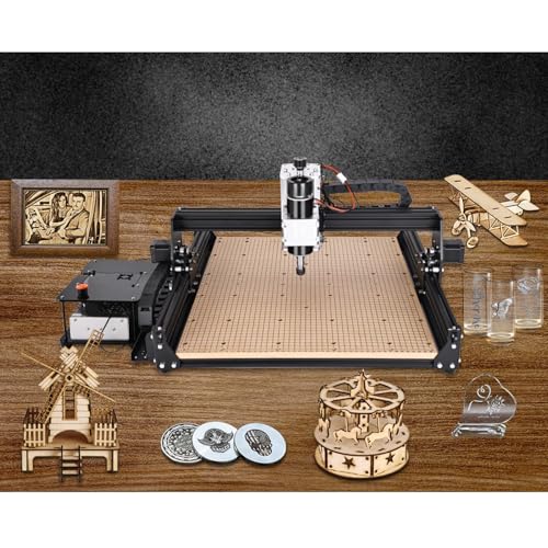 Máquina enrutadora CNC para tallado de metal y madera de precisión, grabado, corte, ideal para carpintería, plástico, proyectos acrílicos con controlador incluido