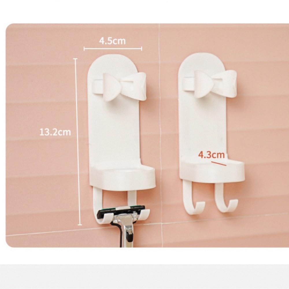 Portacepillo Dientes Soporte For Cepillo De Dientes Eléctrico Montado En La Pared, Estante Almacenamiento For Maquinilla Afeitar Sin Necesidad Perforación Organizador(3pcs)