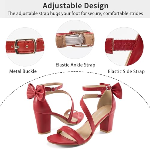 Image of Reimferce Womens Comfortable Heels for Wedding: No Blisters & Sore Feet by 40% Better Shock Absorption During Wedding - 8-Hour Keeping Pain-Free for Brides & Bridesmaids