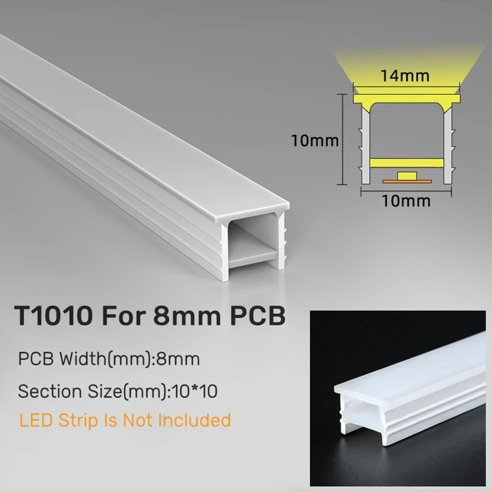 Neon Silicchannel 1-5M Flexible Neon Silicon Tube Led Profiles Housing Recessed Waterproof Ip67 Ribbon Outdoor Decor Linear Tape Strip Lights/T1010 For 8Mm Pcb/3.0M