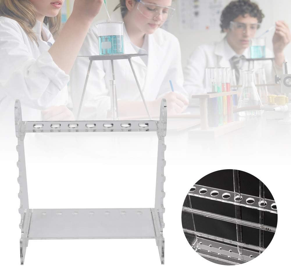 TOPINCN Pipette Stand, Pipette Rack, Stable 1.5cm Hole Diameter Trapezoid for Lab