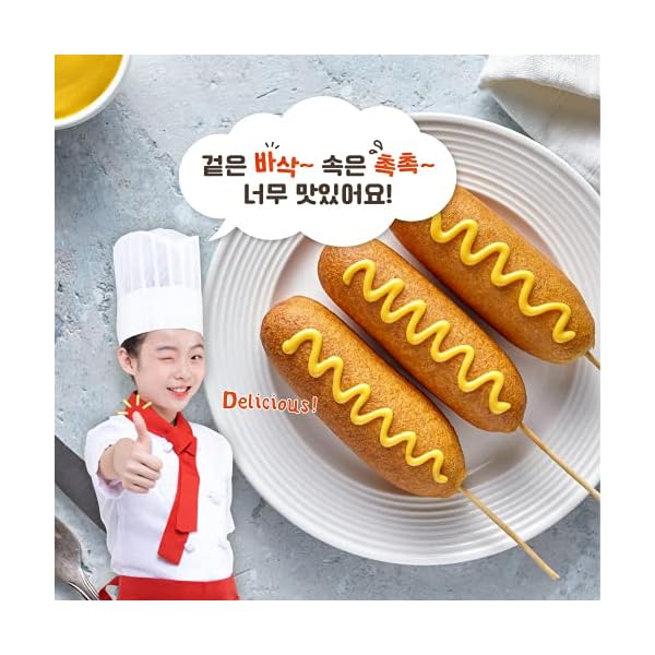 (1 lb Upgrade!) Korean Style Corndog Mix Hot dog Batter Mix for 1520