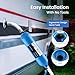 GLACIER FRESH RV/Marine Water Filter with 2 Flexible Hose Protector, Greatly Reduces Bad Taste, Odors, Chlorine and Sediment in Drinking Water, 4 Pack