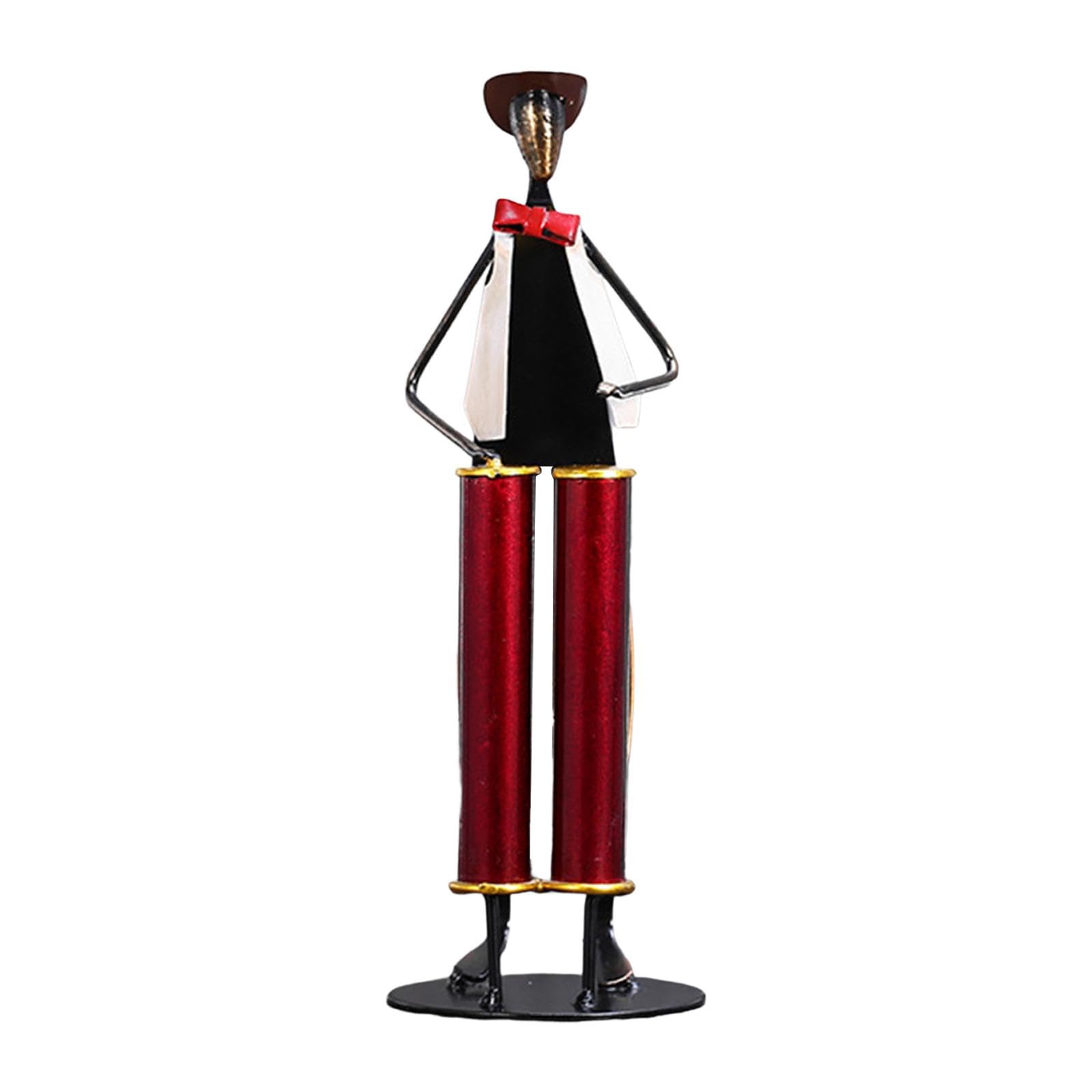 Statuetta di Iron Music Esporre su Un Tavolo, Un'opera d'Arte Musicale per Ufficio E Libreria, Giocatore di Batteria