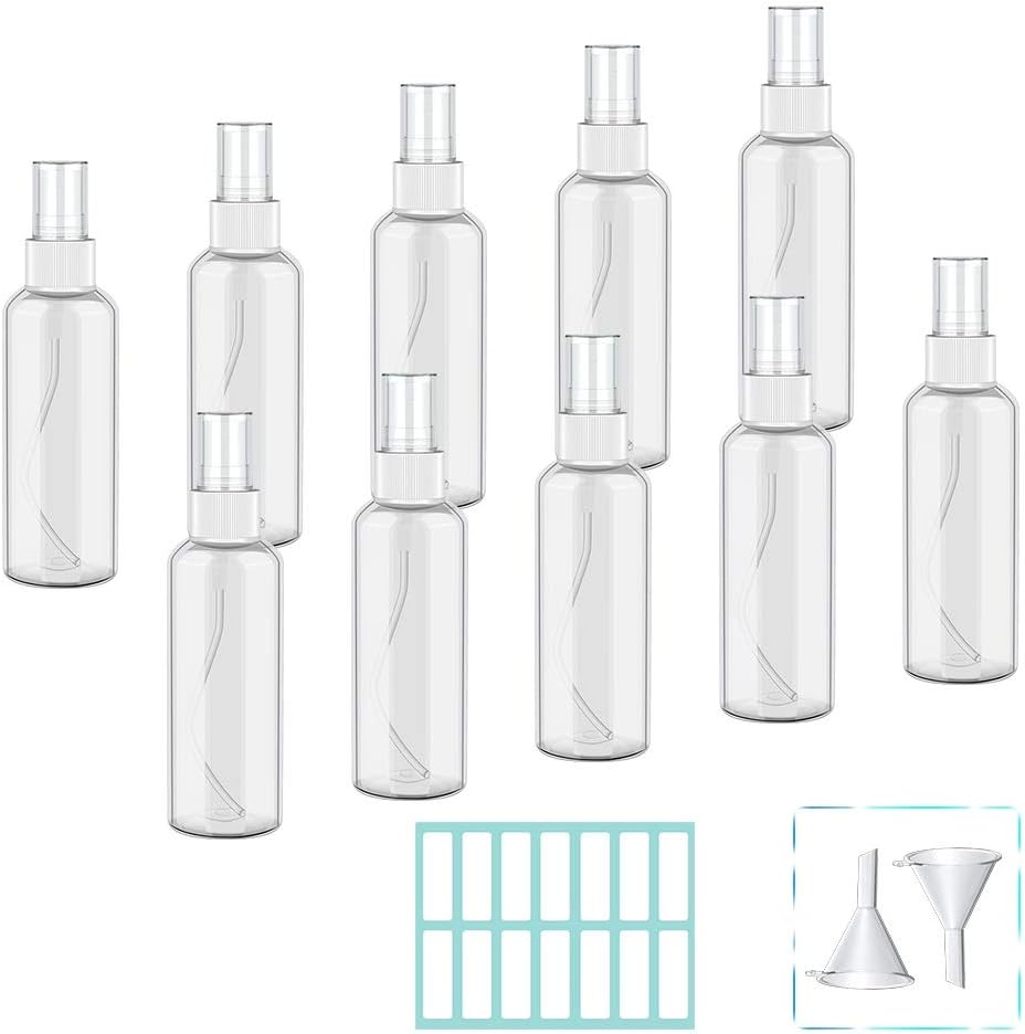 bottiglia d'acqua trasparente per adesivi