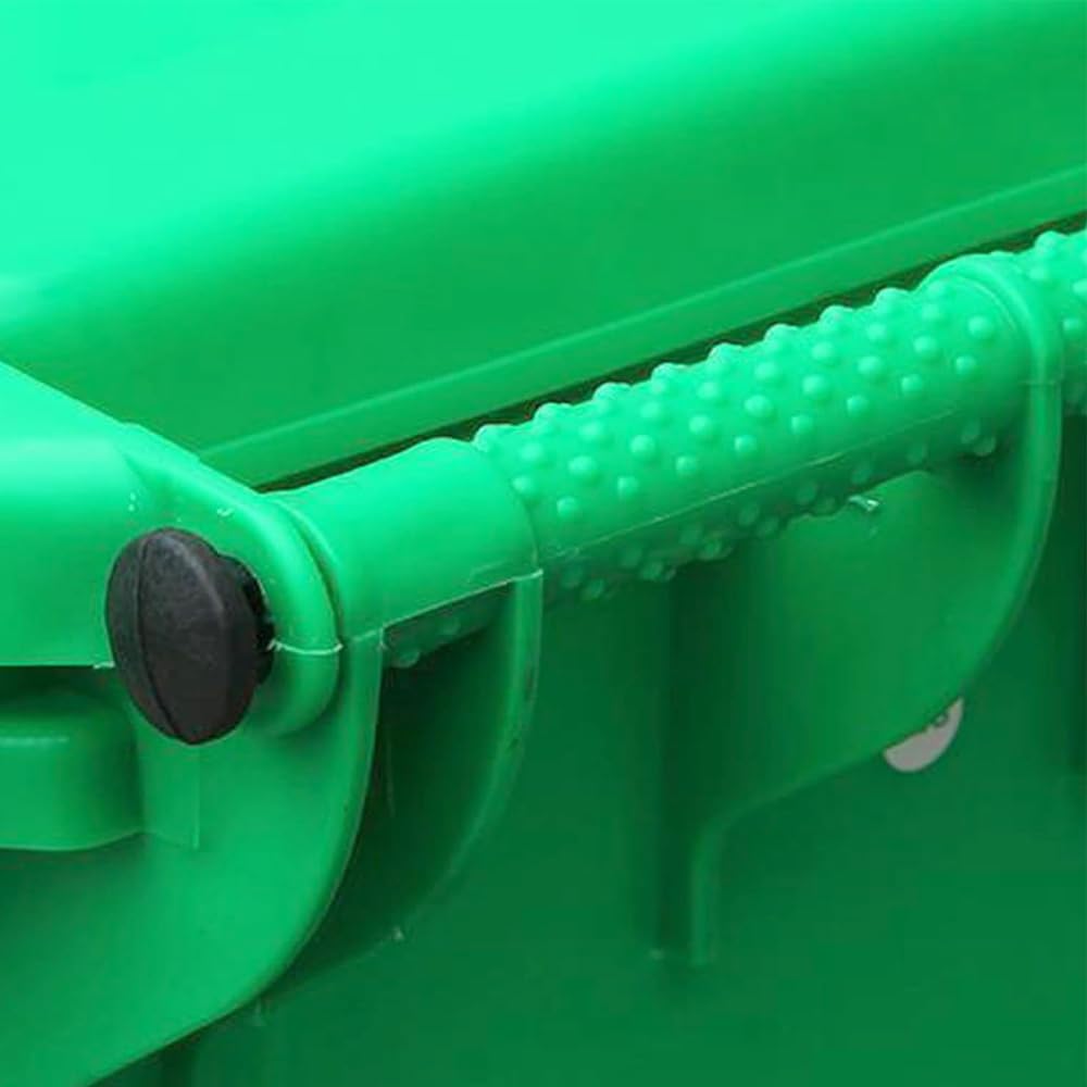 6 szt. kołków zawiasowych, 65 x 32 mm plastikowe kołki na śmieci na zawiasach do pojemników na śmieci 240 l (czarne)