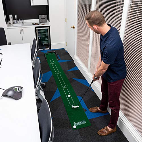 Franklin Sports 92049P4X Indoor Golf Putting Green – Portable Authentic 9 Foot Mat With Auto Ball Return – Golf Training Aid & Putting Practice Game thumb #3