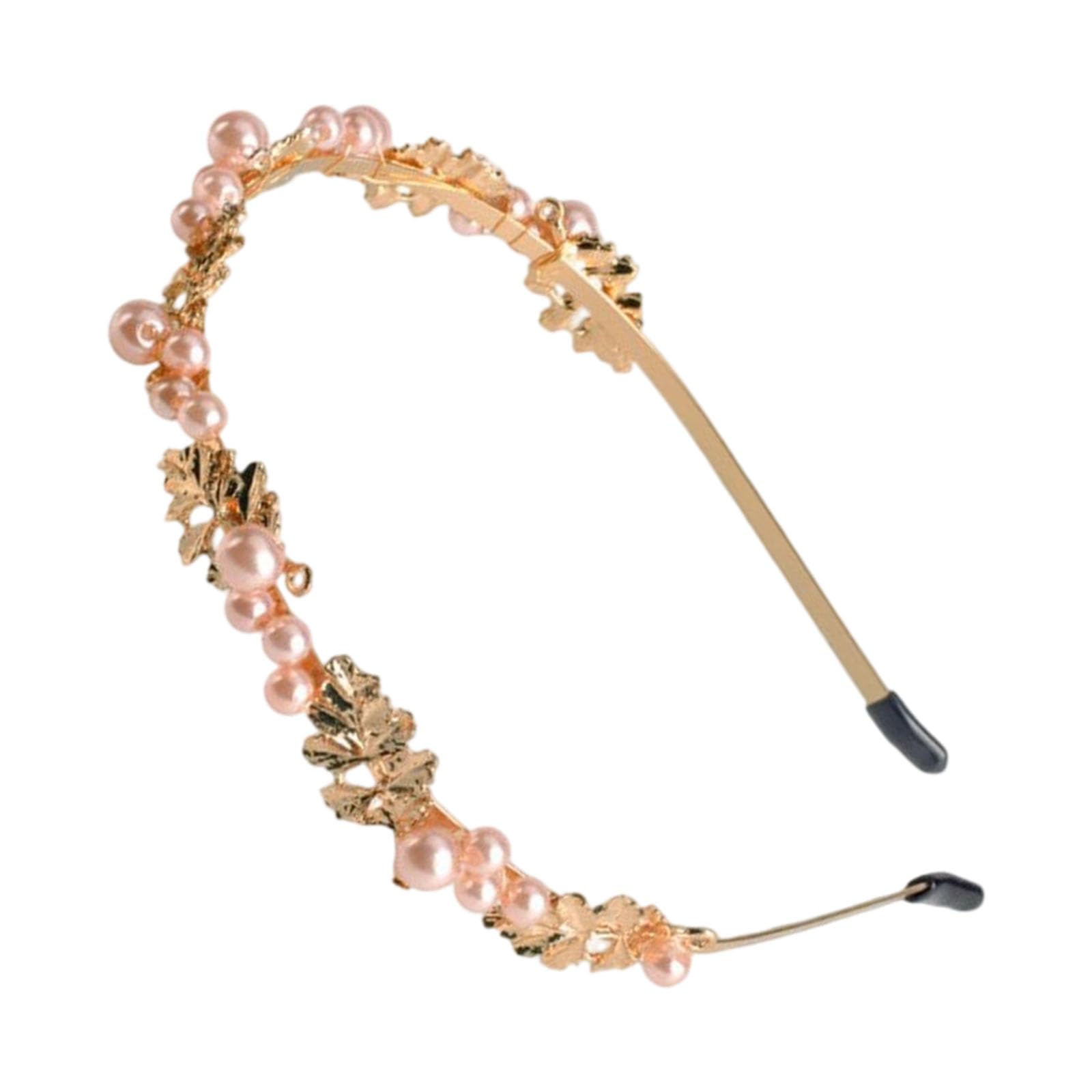 YUXITA Pearls Shape Hair Clip Retros Alloys Headbands For Women Elegant Wedding Party Accessories