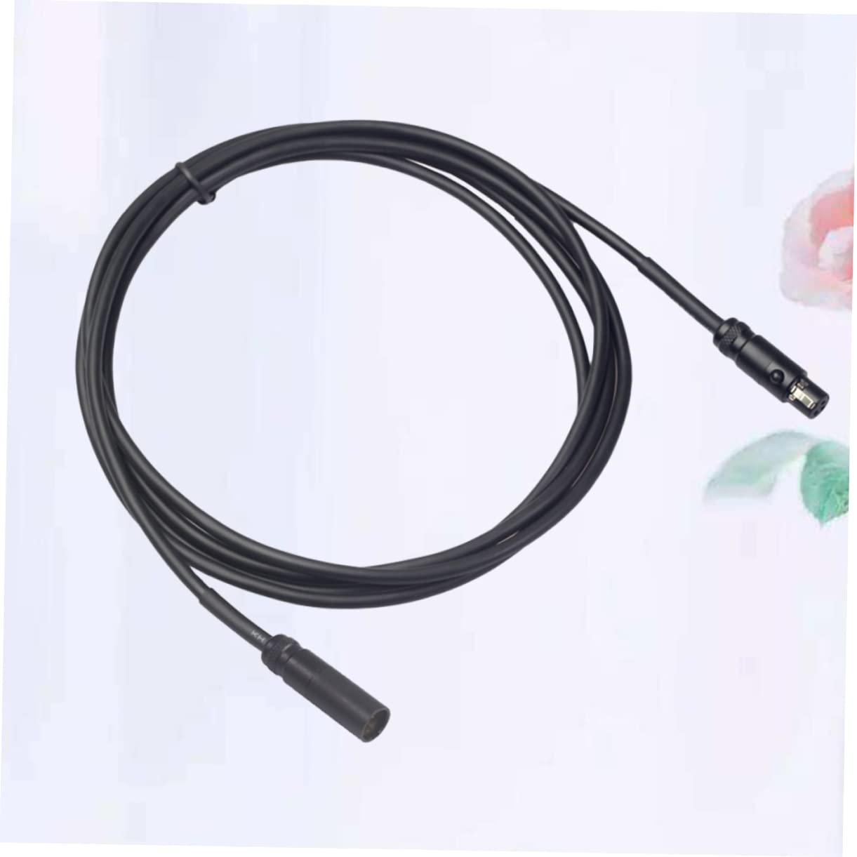 Abaodam 3 Piezas Cable macho de 3 pines a hembra de 3 pines cable de micrófono cable de auriculares Altavoces cable de extensión cable micro xlr mini tejer altavoz hombre a mujer
