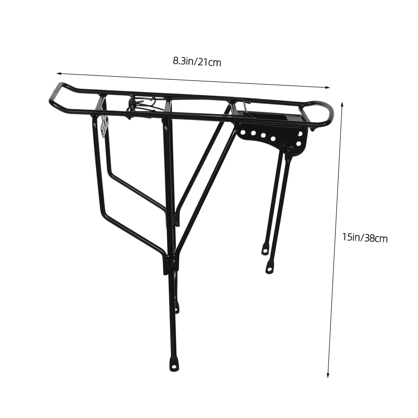 HEMOTON Heavy Duty Bicycle Rear Rack for Mountain Bikes Reinforced Cargo Carrier for Reliable Support for Carrying Luggage and Adapting to Various Terrains Durable and Stable Design
