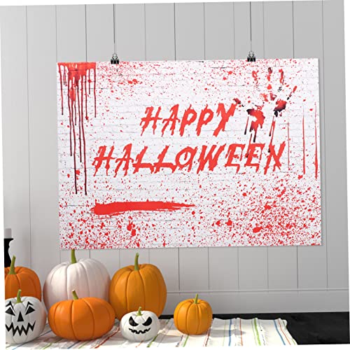 PartyKindom 2 Unidades Pano De Fundo Com Estampa De Palma De Sangue Pano De Fundo Da Imagem Do Dia D