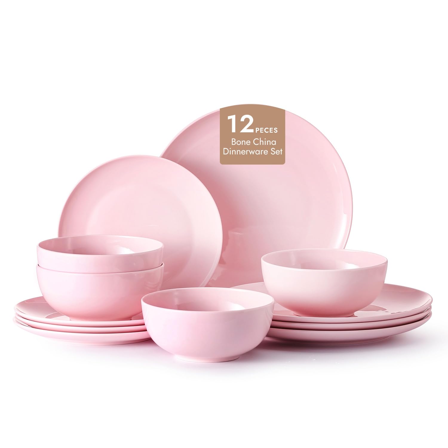  DYNASTY 大皿（BONE CHINA 約27cm） ４枚 Amazon.com | KINGSTONE 12-Piece Bone China Dinnerware Set for 4