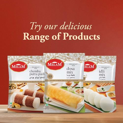 MELAM PURE AND AUTHENTIC Plain Rice Dosa Mix 1 Kg | Quick & Easy To Make South Indian Breakfast - Image 7 thumbnail