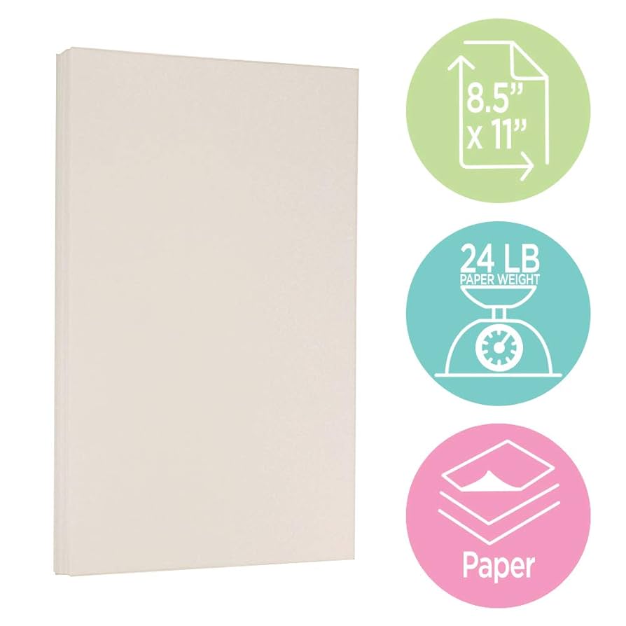 Amazon.com : JAM PAPER Strathmore 24lb Paper - 90 gsm - 8.5