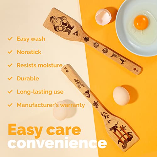 Riveira 6-Piece Wooden Spoons For Cooking & Serving - Christmas Gifts For Women Who Have Everything - Christmas Kitchen Utensils - Christmas Gift For Mom - Christmas Cooking Utensils #TOP1