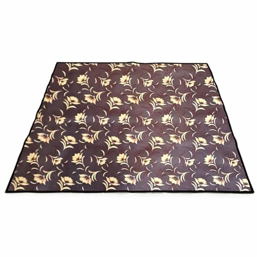 Image of Waterproof Bed Server Mat /Food Mat /Bedsheet Protector | Reversible | 2-Layer Heavy Material | Multi-Purpose Place Mat (Colour & Print May Vary) (floral-23)