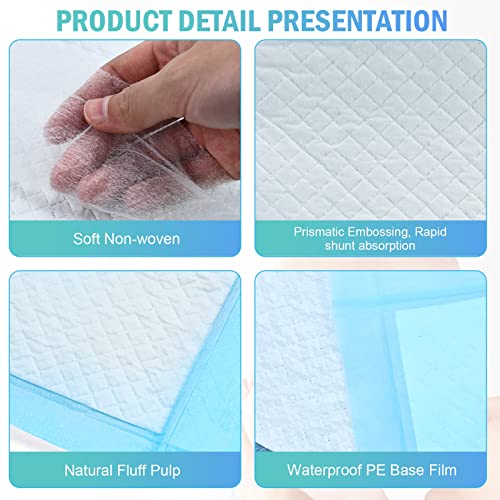 Image of Timoo 100 PCS Disposable Changing Pad Leak-Proof Baby Pets Underpad Bed Table Protector Mat, Soft Non-Woven Fabric, 17 Inches x 13 Inches