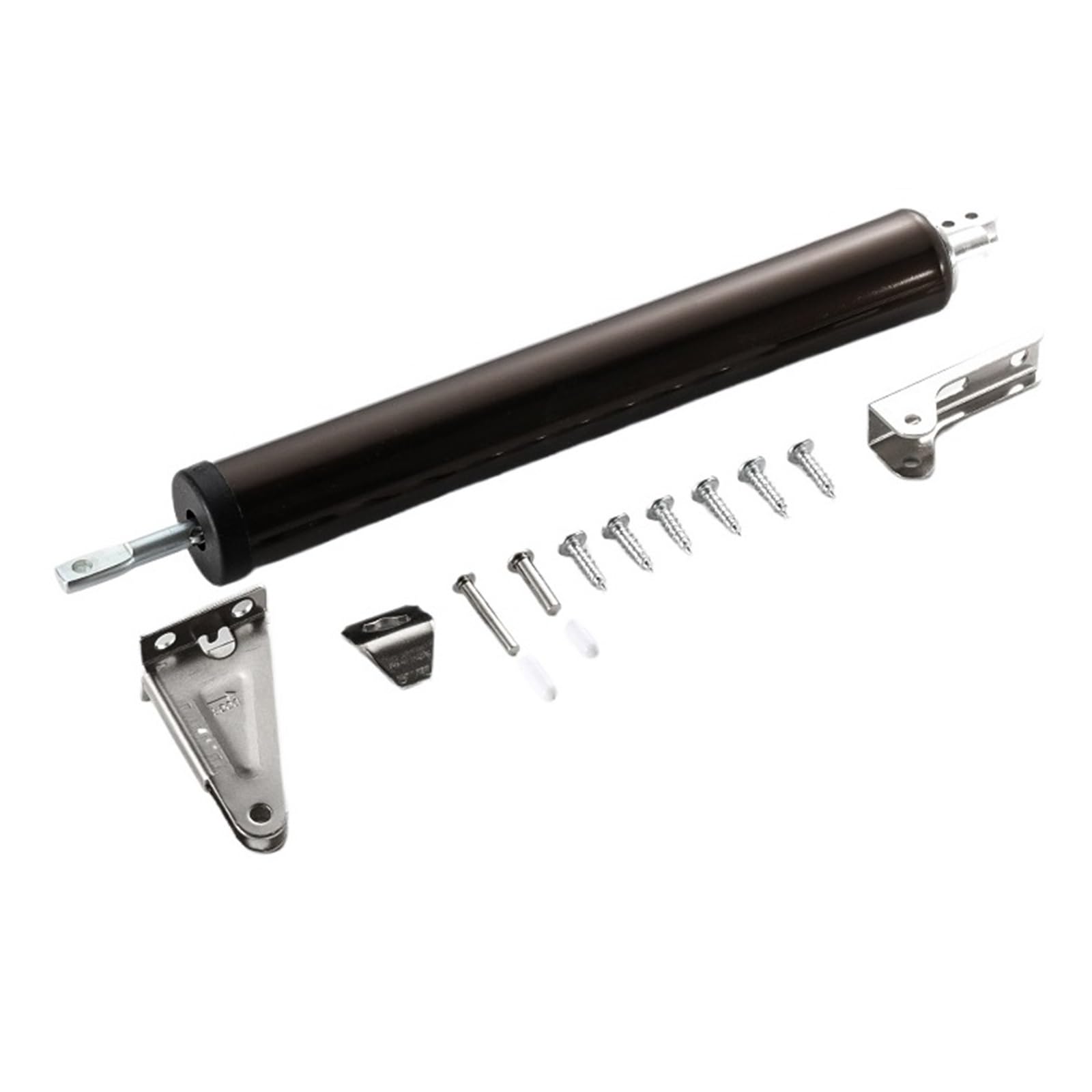 SWENEEN 100 Degrees Adjustable Simple Door Closer Silent Pneumatic Hydraulic Buffer Automatic Door Closer Load Up To 35Kg Door Hardware Easy For Home Commercial Use (Gj41),Gj41-brown