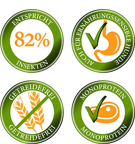 Bellfor Landgut-Schmaus Hypoallergenes Trockenfutter mit Insekten 2,5 kg - Getreidefrei Reich an natürlichen Vitaminen Mineralien (Spurenelemente) und Antioxidantien