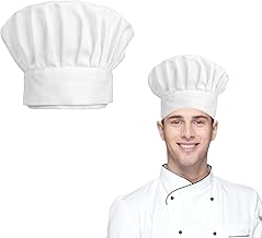 Chef's hat, chef's hat, chef's hat, chef's hat, chef's hat, chef's hat, chef's hat, chef's hat, chef's hat, for home, kitchen, chef, school, restaurant, cooking hat, Halloween, White, Unit size