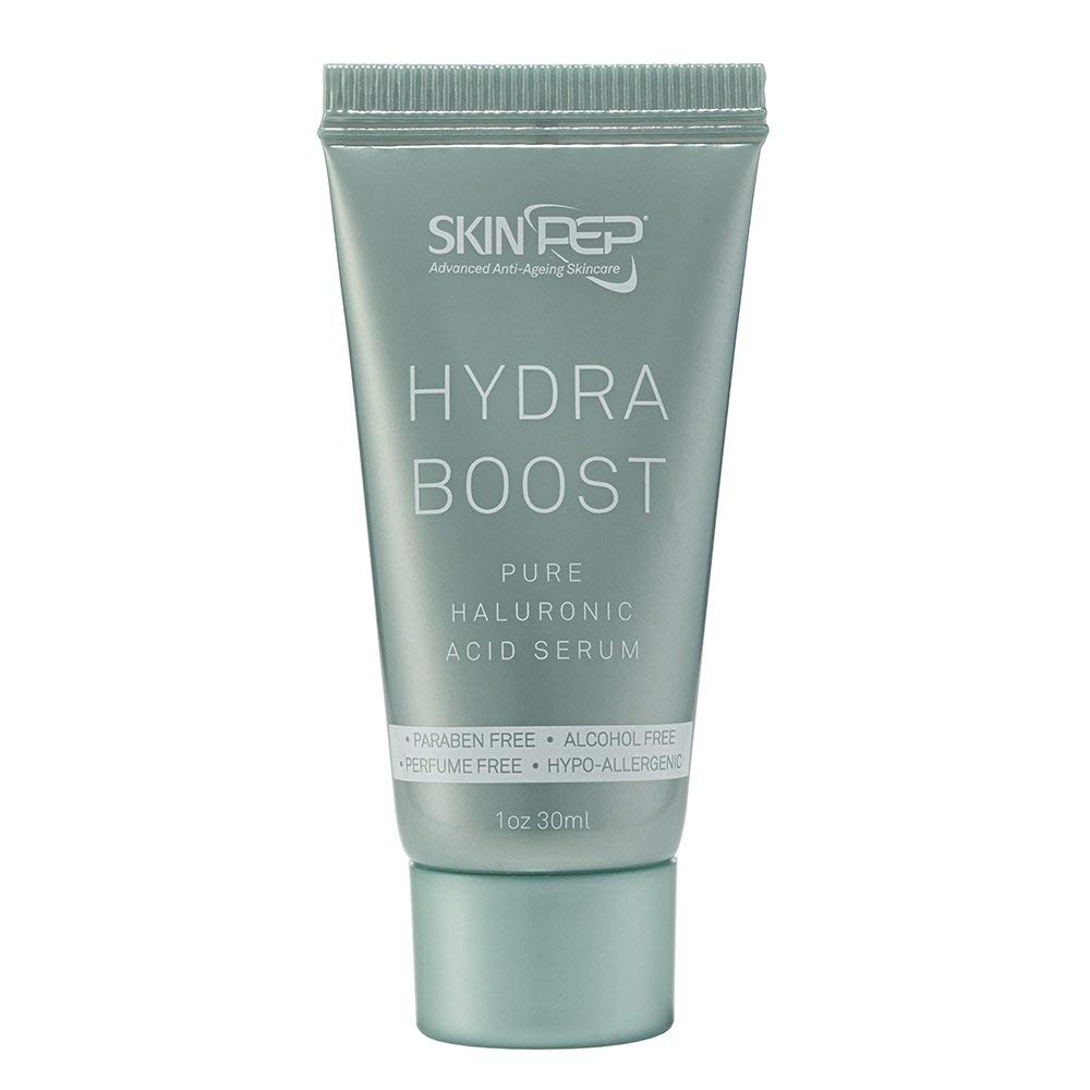 Hydra Boost 30ml Hyaluronic Acid Serum From SkinPep + Double Strength Pure Hyaluronic Acid + Vitamin E + Hypo-Allergenic + Acid Free - SkinPep Best Choice For Premium Quality Hyaluronic Acid.