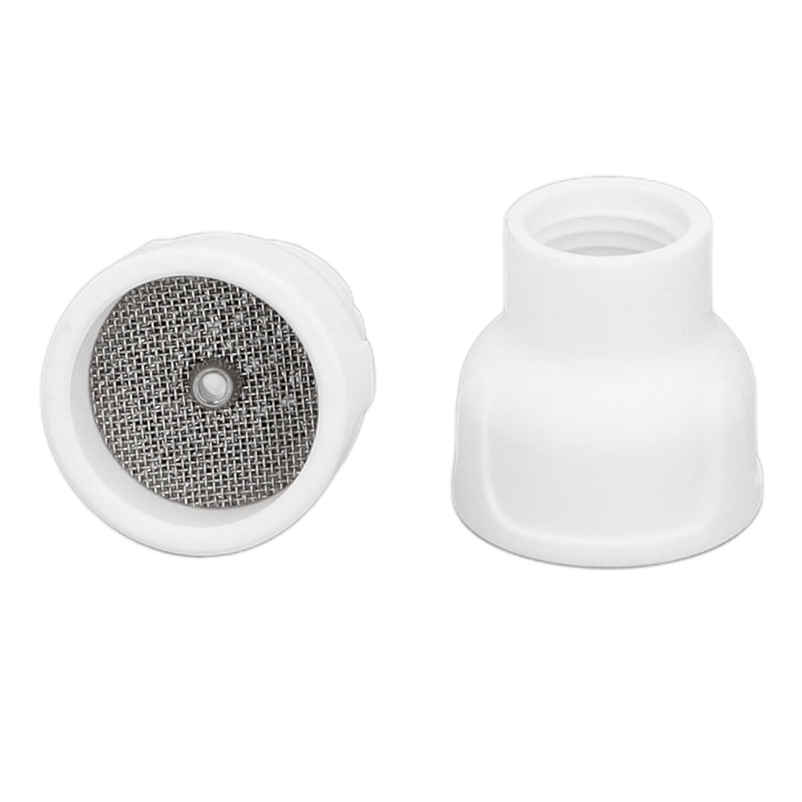 Ceramic Tig Welding Cup No14 Welding Cup Collet Body White Ceramic Nozzle Assembly 2.4mm Precision Centre Hole with Integrated Filter Specifically Engineered for Tig Welding 2 Set