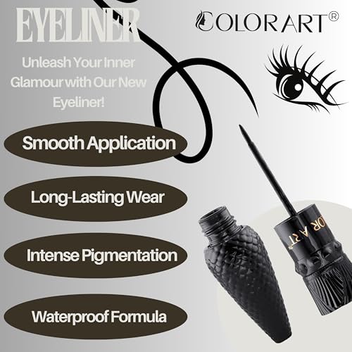 Image of Diamond Matte Eyeliner Easy-Glide Applicator, Waterproof Liquid Liner for Eyes 10 ml