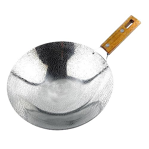 Wok tradicional de acero inoxidable para cocina miniatura 1