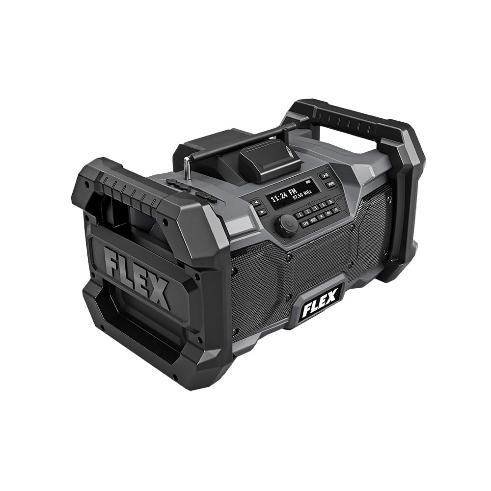 FLEX 24V Cordless Bluetooth Jobsite Radio Tool Only, Battery and Charger Not Included - FX5351-Z