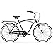 sixthreezero Around The Block Men's Beach Cruiser Bike, 3-Speed Hybrid Bicycle with Rear Rack, 26 Inch Wheels, Matte Black