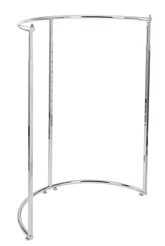 SSWBasics Perchero de ropa medio redondo - Cromo (44 pulgadas de ancho x 52 "-72 "H)