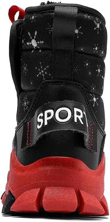 Girls Mid-Cut Round Toe Fashionable Snow Boots, Simple and Stylish Design, Suitable for Hiking, Daily Wear and Winter Sports3