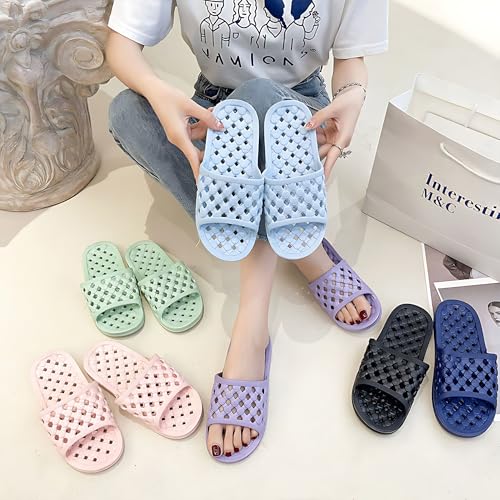 AYYDMY Shower Shoes Quick Drying Slippers for Women Men, Non Slip House Shoes Cushioned Thick Sole Bathroom Slippers Indoor Outdoor Soft Platform Sandals for Living Room College Dorm Beach SPA Gym Pool4