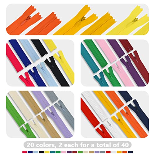 Bds-Home B-ZPIN-40-35 40Pcs Nylon Invisible Zippers thumb #2