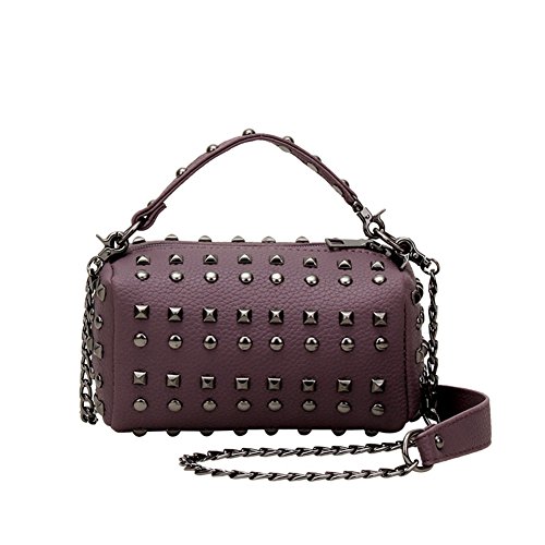 Sac à bandoulière Étoile avec rivets et design Messenger Bag pour femme chic - D