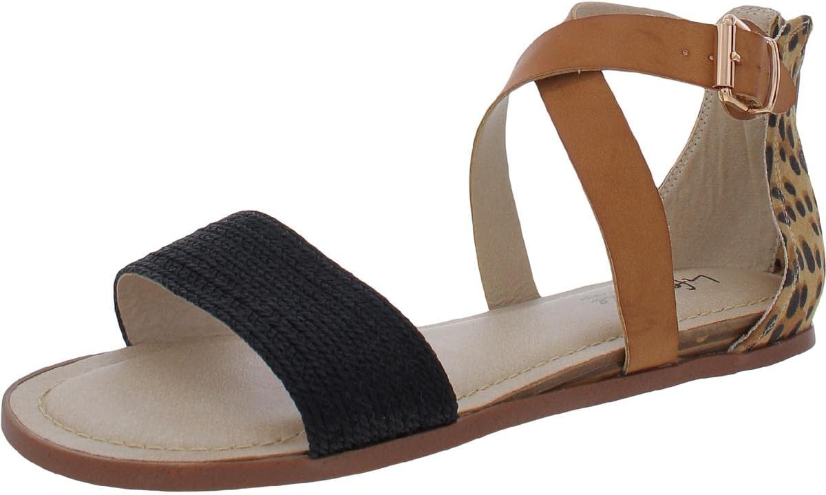 LifeStride Riley Women's Sandal 11 B(M) US Black-Leopard