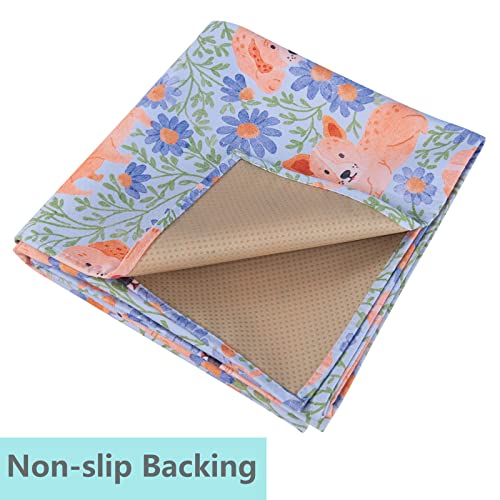 Splat Mat for Under High Chair/Arts/Crafts, Waterproof and Anti-slip Splash Mat Floor Protector, Washable Highchair Floor Mat - Image 2
