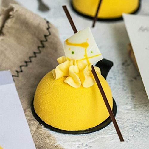 image for Inn Diary 8-Cavity Large Semi Sphere Silicone Mold Cocoa Chocolate Bom