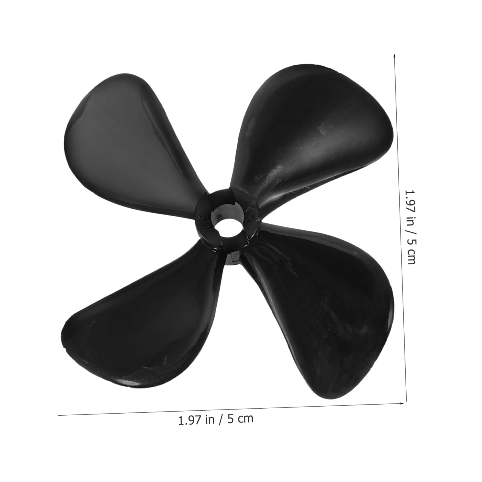 Hélice De Bateau RC – 1 Paire De Lames En Plastique Diamètre 36 Mm – Accessoire Hors-bord Pour Navire Sous-marin – Noir