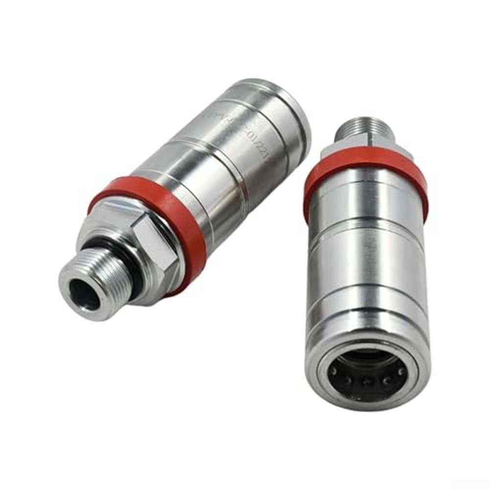 Conector de alta presión hembra hidráulico del acoplador rápido para el caso IH para farmall - montaje de acero plateado plateado con la junta tórica