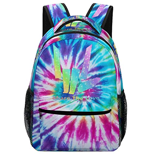 UIO_Bag21 Fashion Share Love Backpack Water Resistant Rucksack Daypacks Schoolbag Lightweight Backpacks Large Capacity White7