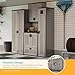 Suncast Storage Cabinet - Resin Construction for Garage Organization - 72