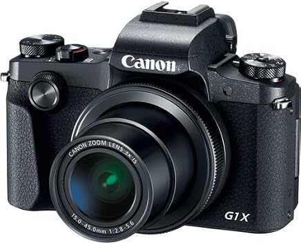 Canon PowerShot G1 X Mark III Digital Camera | 24.2MP APS-C Sensor, Dual Pixel AF & 3X Zoom | Compact Camera for Travel & Everyday Photography (2208C001) + 64GB Card + Shoulder Bag