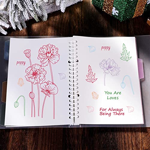 GLOBLELAND Timbro Fiori Timbri Trasparenti Sigillo...